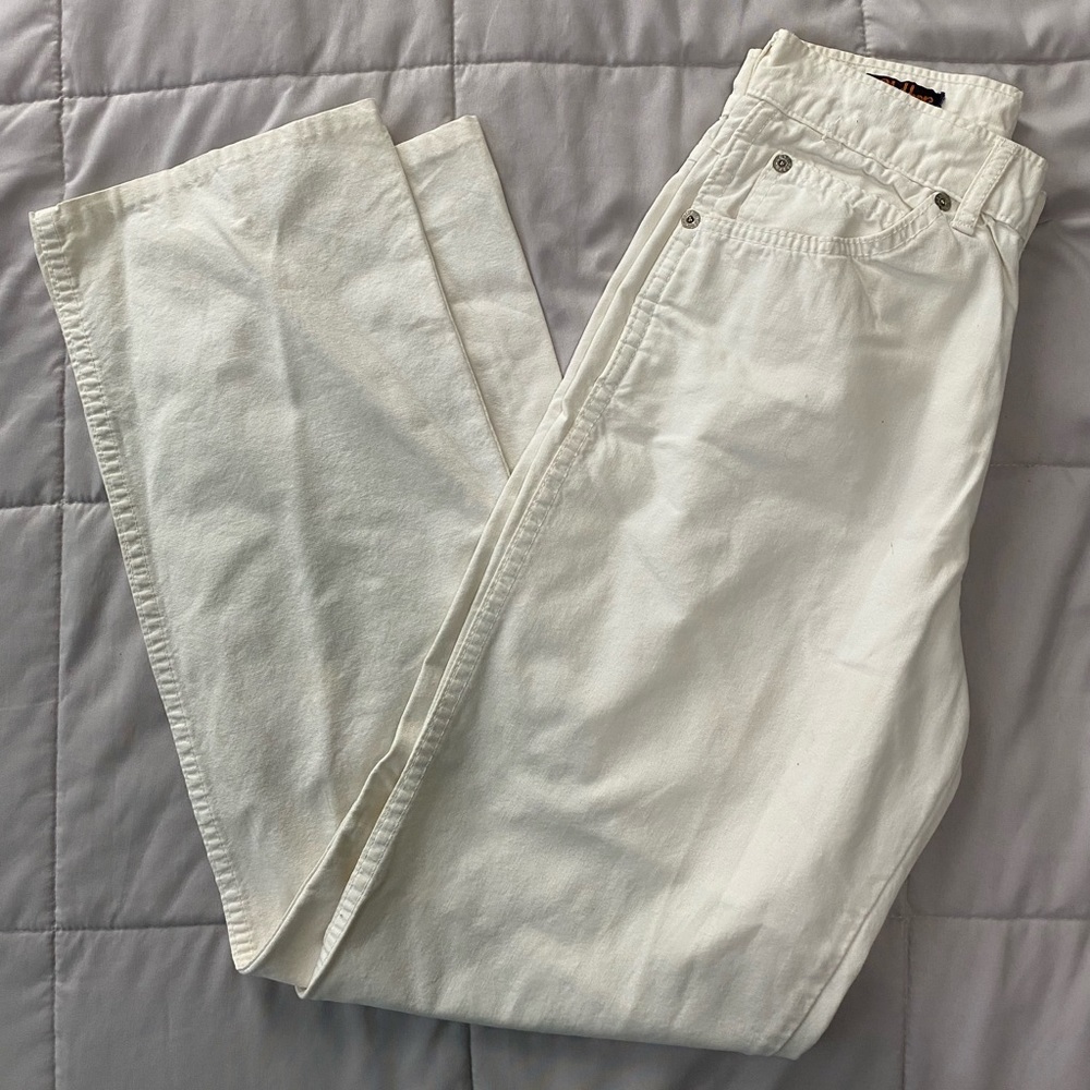 White vintage land lubber jeans